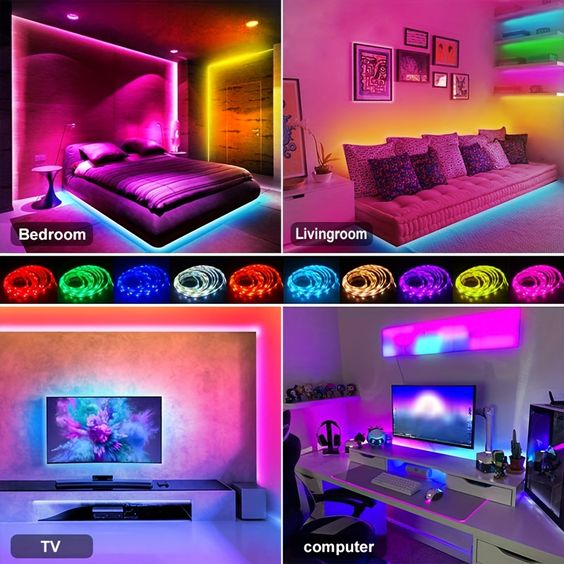 RGB 16 Colors LED Stripl Light